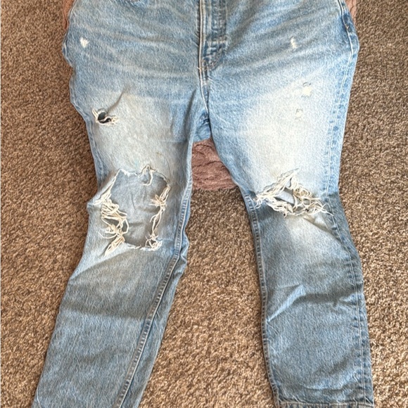 Zara Denim - Zara Brand Distressed Light Blue Women's Jeans